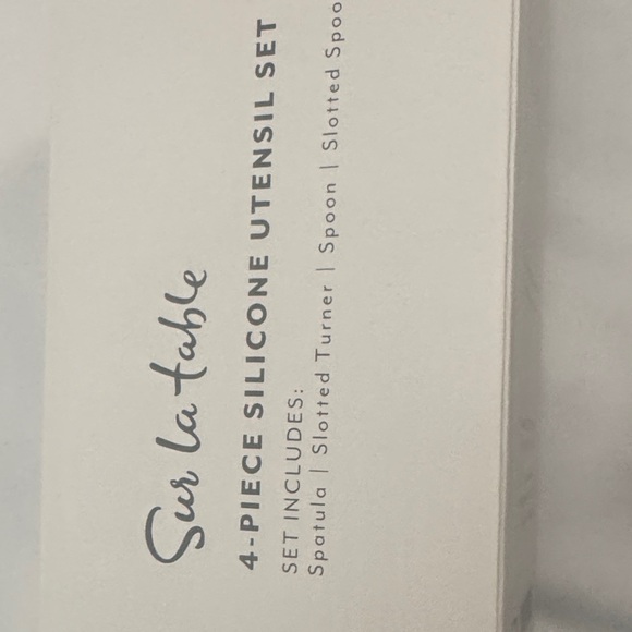 Sur La Table Red Silicone Utensil Set - Picture 4 of 6